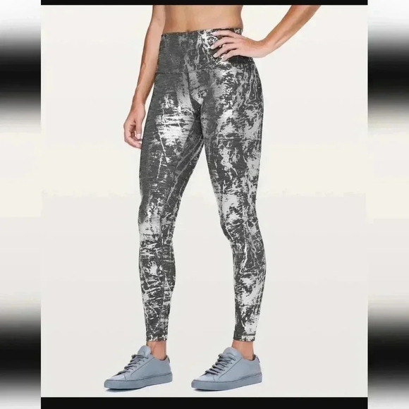 Lululemon Wunder Under Hi-Rise Tight *Brindle Foil 28"Crinkle Heather Brindle H - Picture 2 of 5